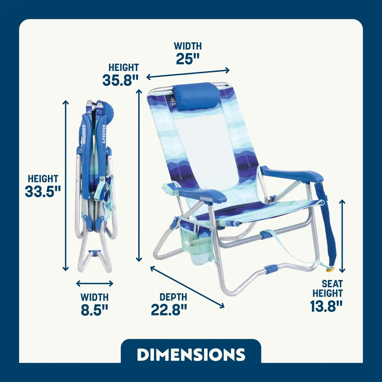 Bi-Fold Beach Chair R2