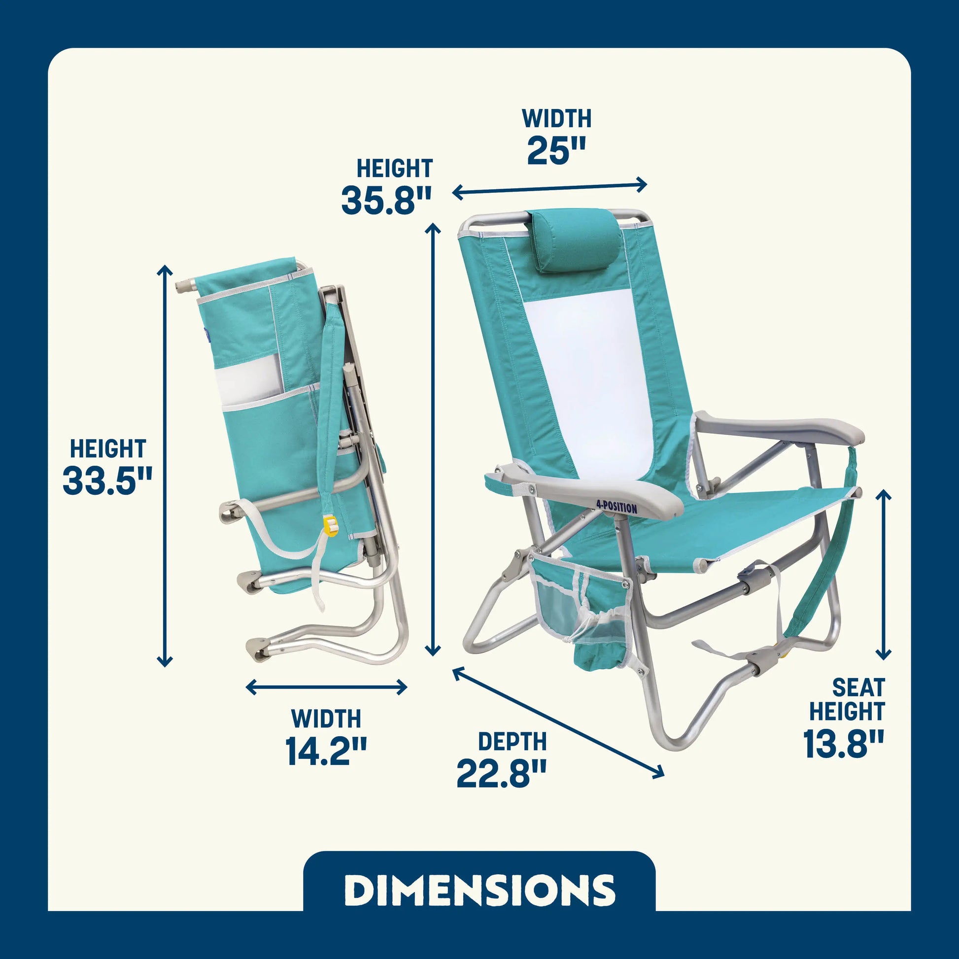 Bi-Fold Beach Chair R2